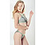 Shop in Sri Lanka for French High Neck Sexy Bra And Panty- Green- Medium