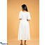 Shop in Sri Lanka for Esme Wrap Around Midi Dress- White- 5611
