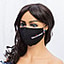 Shop in Sri Lanka for Reusable Face Masks Vaccinated Mask Printed Face Mask (5pcs) Black