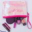 Shop in Sri Lanka for Glitery Cosmetic Bag Pouch,travel Organizer Toiletry Bags For Women - Hot Pink