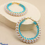Shop in Sri Lanka for Neina Pearl Beaded Hoop Earrings - Simple Droop Earrings - Charming Pearl Dangle- Fashion Jewellery