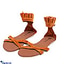 Shop in Sri Lanka for Ruffle Frilled Ankle Wrap Sandal -Casual Wear For Women  - Open Toe Summmer casual Footwear  for Teens -Brown  Ruffle Frilled comfortable  Flip Flops - Size