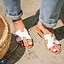 Shop in Sri Lanka for White H Sandal - Ladies Casual Wear - Open Toe Flat - Teen Footwears - Comfy H Slider - Simple Flat Shoes - Women Summer Collection - Size 38