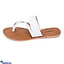 Shop in Sri Lanka for White Toe Ring Sandals -  Ladies Casual Wear  - Open Toe Flat -Teen Footwears - Comfy & Simple  Strappy Flat Shoes - Women Summer Collection - Size 35