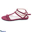 Shop in Sri Lanka for Maroon Suede Ankle Strap Sandals -Ladies Casual Wear  - Open Toe Flat -Teen Footwears - Comfy & Simple  Strappy Flat Shoes - Women Summer Collection - Size 35
