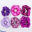 Shop in Sri Lanka for Purple Shades Pack Of Six Scrunchies - Luxury Scrunchies - Hair Scrunchy For Girls - Ladies Head Bands - Hair Accessories For Women