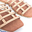 Shop in Sri Lanka for Front Squard Gold Colour Strapped Ladies Slider - Casual Wear For Women, Fashion Ladies Slippers -Size 36