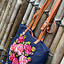 Shop in Sri Lanka for Artificial Flower Design Shoulder Square Girls Bag Adjustable Strap Shoulder Handbags Lady