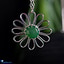 Shop in Sri Lanka for Jade Flower Pendant In 925 Sterling Silver