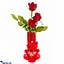 Shop in Sri Lanka for Vase In Red- Mix Of Red Roses - Flowers For You