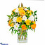 Shop in Sri Lanka for Shining Sunrise Yellow Rose Vase