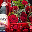 Shop in Sri Lanka for Make Me Blush Floral Arrangement With 10 Red Roses, Java Heart Chocolates