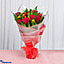 Shop in Sri Lanka for Wrap Of Loveliness 12 Red Rose Flower Bouquet