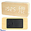 Shop in Sri Lanka for Digital Wooden Alarm Clock - Digital Alarm For Table- Date Temperature Humidity Display