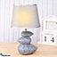 Shop in Sri Lanka for Ceramic Table Lamp For Living Room Home Décor, LED Bulb Vintage Bedside Lamp 48265- 2