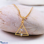 Shop in Sri Lanka for Mallika hemachandra 22kt gold pendant set with cubic zirconia.(p2191/1)