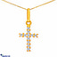 Shop in Sri Lanka for Mallika hemachandra 22kt gold pendant set with cubic zirconia-(p394/1)