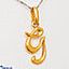 Shop in Sri Lanka for 22kt Gold Letter Pendant (P110) 