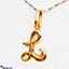 Shop in Sri Lanka for Mallika Hemachandra 22kt Gold Letter Pendant (P115) 
