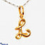Shop in Sri Lanka for Mallika Hemachandra 22kt Gold Letter Pendant (P115) 