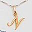 Shop in Sri Lanka for Mallika Hemachandra 22kt Gold Letter Pendant (P117) 