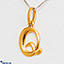 Shop in Sri Lanka for Mallika Hemachandra 22kt Gold Letter Pendant (P120) 