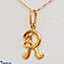 Shop in Sri Lanka for Mallika Hemachandra 22kt Gold Letter Pendant (P121) 