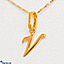 Shop in Sri Lanka for Mallika Hemachandra 22kt Gold Letter Pendant (P125) 