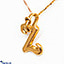 Shop in Sri Lanka for Mallika Hemachandra 22kt Gold Letter Pendant (P128) 