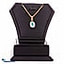 Shop in Sri Lanka for Mallika hemachandra 22kt gold pendant with blue topaz and cubic zirconia (p580/5)