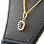 Shop in Sri Lanka for Mallika hemachandra 22kt gold pendant with amethyst  and cubic zirconia (p580/1)