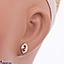 Shop in Sri Lanka for 18kt Red Gold Pendant And Ear Stud Set With Cubic Zirconia (P2023- 1)
