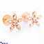 Shop in Sri Lanka for 18kt Red Gold Ear Stud Set With Cubic Zirconia (E1081- 1)