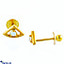 Shop in Sri Lanka for Swarnamahal 22kt Yellow Gold Ear Stud  With Swarovski Zirconia- ES1078