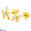 Shop in Sri Lanka for Swarnamahal 22kt Yellow Gold Ear Stud With Swarovski Zirconia- ES0001087