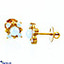 Shop in Sri Lanka for Swarnamahal 22kt Yellow Gold Ear Stud With Swarovski Zirconia- ES1258