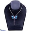 Shop in Sri Lanka for Blue Butterfly Pendant Necklace For Women Embellished With Crystals From Swarovski Elemants