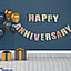 Shop in Sri Lanka for Happy Anniversary Banner For Party Decorations, Swallowtail Flag