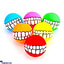 Shop in Sri Lanka for Pet Dog Squeaky Ball Play Toy Funny Smile Teeth Face Design Dog Toys For Small Medium Large Cleaning Tooth Dogs Cat Puppy Outdoor Balls Fetching Train