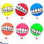 Shop in Sri Lanka for Pet Dog Squeaky Ball Play Toy Funny Smile Teeth Face Design Dog Toys For Small Medium Large Cleaning Tooth Dogs Cat Puppy Outdoor Balls Fetching Train