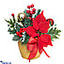 Shop in Sri Lanka for Christmas Artificial Poinsettia Flowers Pot,silk Floral Arrangement Potted Desktop Table Fireplace Window Home Garden Decoration