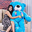 Shop in Sri Lanka for Super Soft Giant Teddy Bear, 5.5ft Jambo Blue Teddy Bear