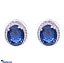 Shop in Sri Lanka for Stone 'N' String Cubic Zirconia Jewellery Set With Ear Studs And Necklace Blue Stone
