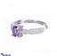 Shop in Sri Lanka for Stone 'N' String Cubic Zirconia Adjustable Ring With Purple Stone