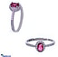 Shop in Sri Lanka for Stone 'N' String Cubic Zirconia Adjustable Ring - Red Stone