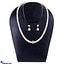 Shop in Sri Lanka for STONE N STRING FRESH WATER PEARL CUBIC ZIRCONIA NECKLACE SET - E04334 AND D4275