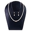 Shop in Sri Lanka for STONE N STRING FRESH WATER PEARL CUBIC ZIRCONIA NECKLACE SET - K02228 AND DA1172