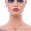 Shop in Sri Lanka for Vogue 18k Gold Red Garnet Pendant With Ear Stud Set