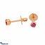 Shop in Sri Lanka for Vogue 18K Gold Ear Stud Set With 2 Red Sapphires Stone