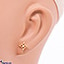 Shop in Sri Lanka for Vogue 22k gold ear stud set with 2 (c/Z) rounds